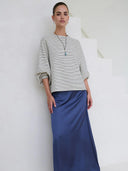 Gestreepte sweater flori stripe sweat