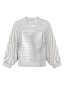 Gestreepte sweater flori stripe sweat