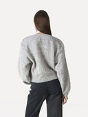 Grijs vest charlotte knitted cardigan