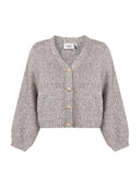 Grijs vest charlotte knitted cardigan