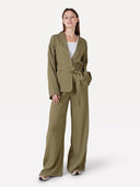 Groene crinkle pantalon merla