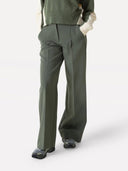 Groene pantalon moore pleated pants