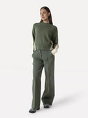 Groene pantalon moore pleated pants