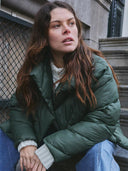 Groene puffer jas annah jacket