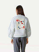 Licht grijze sweater niya heart