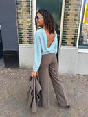 Trui met open rug adea knitted pull