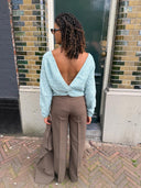 Trui met open rug adea knitted pull