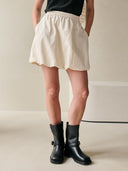Beige korte rok marielle