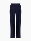 Donkerblauwe moore pleated pants