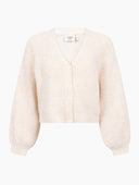 Crèmekleurig vest noy cardigan l/s