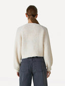 Crèmekleurig vest noy cardigan l/s
