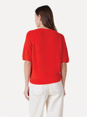 Gebreide knit met overslag lini