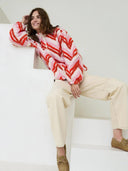 Roze teddy jacket sara