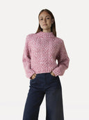 Roze sweater becka knitted pull