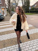 Cremekleurig sara jacket egg