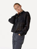 Zwarte blouse thea shirt l/s
