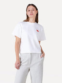 Wit t-shirt met opdruk gina mountain