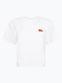 Wit t-shirt met opdruk gina mountain