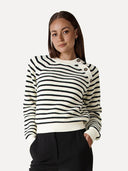 Gestreepte trui aster knitted pull
