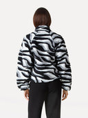 Fleece jas met zebra print sara jacket