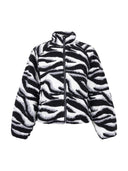 Fleece jas met zebra print sara jacket