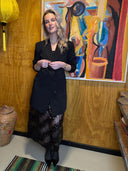 Zwarte jurk jilli blazer dress l/s