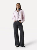 Zwarte wide-leg jeans moore