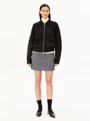 Zwarte alpaca blend knit jacket