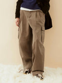 Camel cargo broek