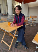 Donkerblauwe bodywarmer iconic a karlenaa