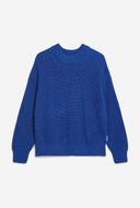 Blauwe gebreide trui haayle