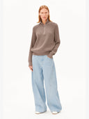 Bruine sweater troyer vanise