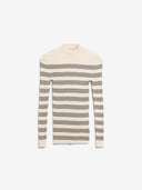 Creme gestreepte longsleeve alaania