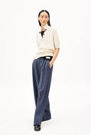 Creme gebreide top aanya