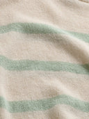 Creme gestreepte trui