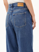 Donkerblauwe barrel jeans baarly