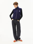 Donkerblauw mouwloos vest iconic a karlenaa