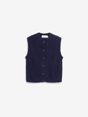 Donkerblauw gilet helgeaa