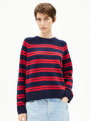 Donkerblauw gestreepte knit liliriaa