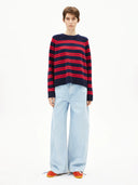 Donkerblauw gestreepte knit liliriaa