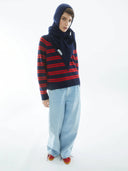 Donkerblauw gestreepte knit liliriaa