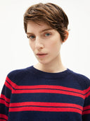 Donkerblauw gestreepte knit liliriaa