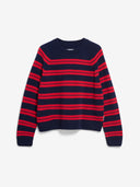 Donkerblauw gestreepte knit liliriaa