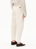 Workwear canvas barrel pant