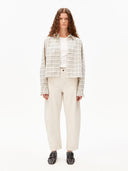 Workwear canvas barrel pant