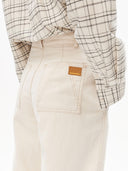 Workwear canvas barrel pant