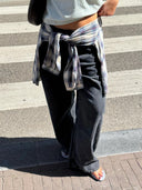 Donkere barrel jeans aalthea