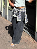 Grijze barrel jeans aalthea
