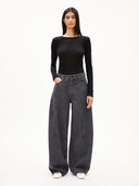 Grijze barrel jeans aalthea