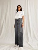 Grijze wide-leg jeans enijaa 32